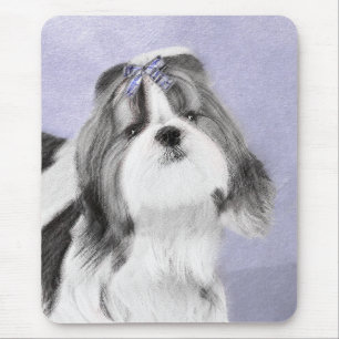 Mousepad Pintura Shih Tzu - Arte Cachorosa Original