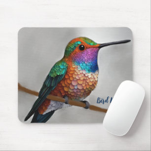 Mousepad Pintura Vibrante do Beija-flor de Allen