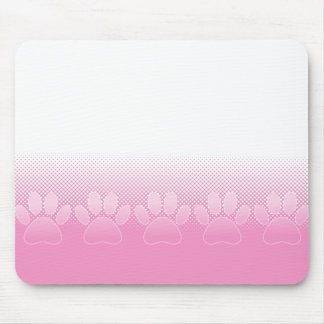 Mousepad Pinturas E White Paws Com Fundo De Jornais (Frente)