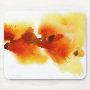 Mousepad Pinturas florais abstratas 2 da aguarela