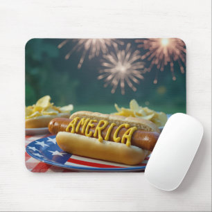 Mousepad Piquenique de Aniversário Americano