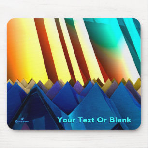 Mousepad Pirâmides Azuis e Prism