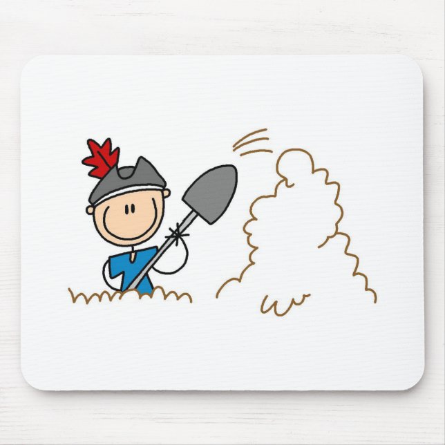 Mousepad Pirata Cavando Tesouro (Frente)