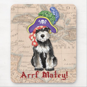 Mousepad Pirata de Miniatura Schnauzer