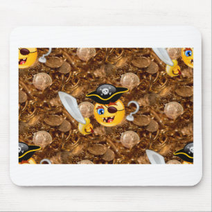 Mousepad pirata do tesouro emoji