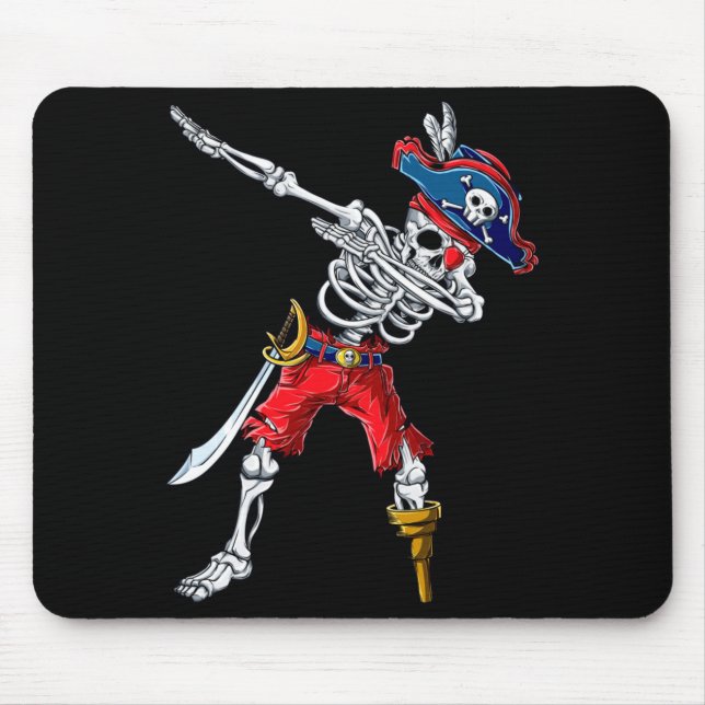 Mousepad Pirata Esqueleto Dabbing (Frente)