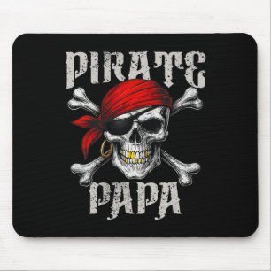 Mousepad Pirata Papa Jolly Roger Flag E Skull Crossbones