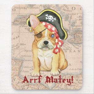 Mousepad Pirata para Bulldog Francês