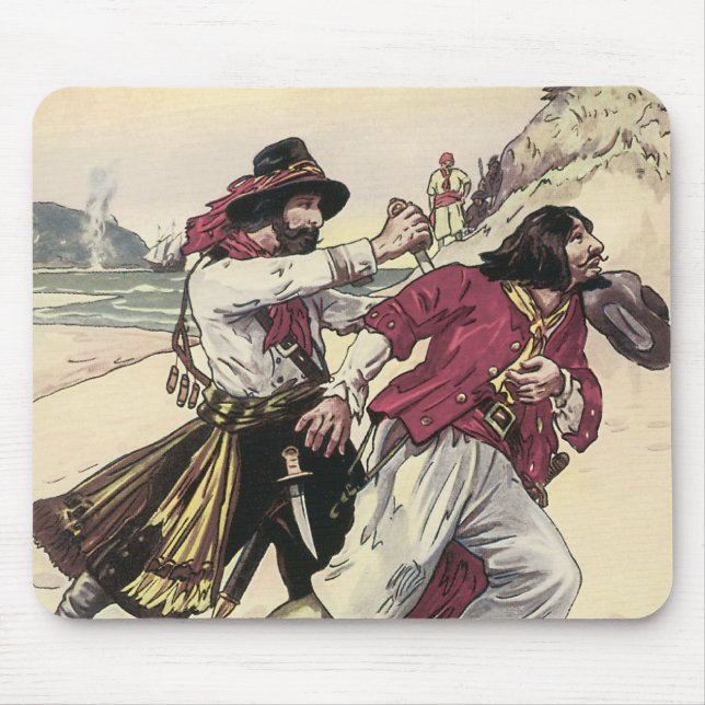 Mousepad Piratas Antigos, Duelo até a Morte na Praia (Frente)