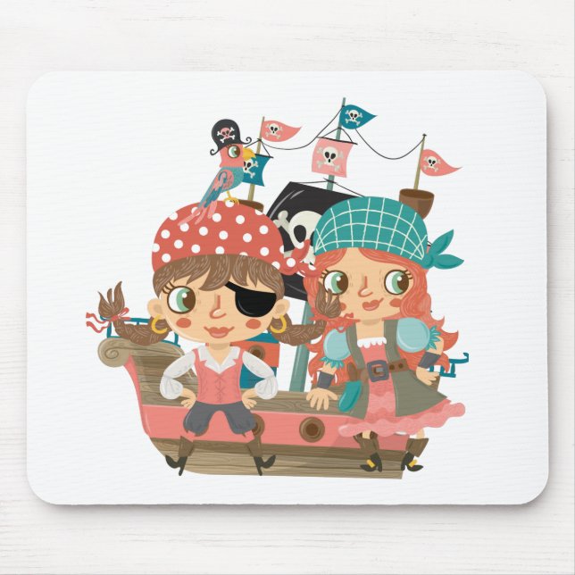 Mousepad Piratas femininos (Frente)
