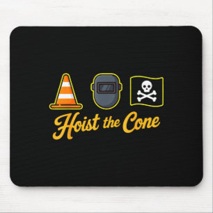Mousepad Piratas içam o cone dizendo piada de beisebol para