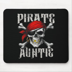 Mousepad Pirate Auntie Jolly Roger Flag E Skull Crossbone