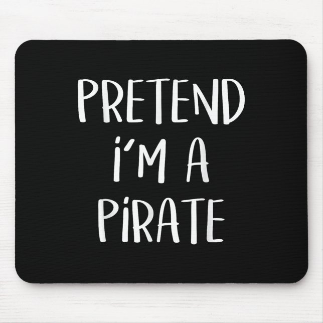 Mousepad Pirate Costume Party Co. Uni-all Ages Funny Hallow (Frente)
