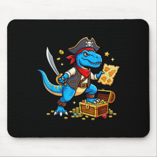 Mousepad Pirate dinosaur t rex boys girls kids funny