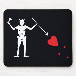 Mousepad Pirate Flag Blackbeard Edward Teach