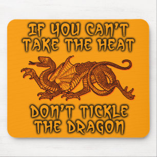 Mousepad Pisca o Dragão Lousa de Rato Divertida Humor