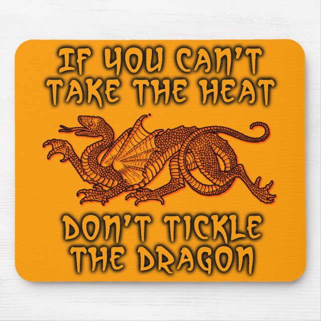 Mousepad Pisca o Dragão Lousa de Rato Divertida Humor (Frente)