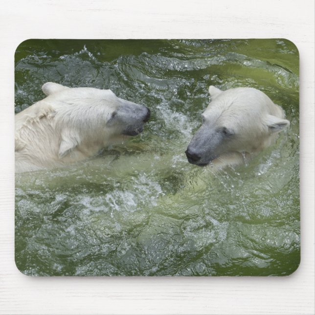 Mousepad Piscando Ursos Polares (Frente)