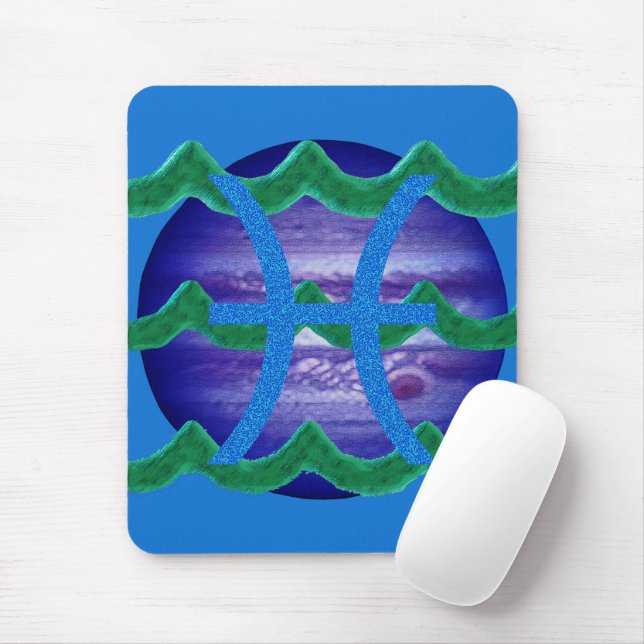 Mousepad Pisces (Com mouse)