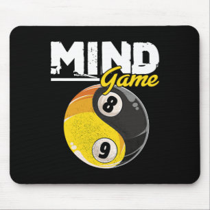 Mousepad Piscina Bilhar de Jogo da Mente Snooker Cue Stick