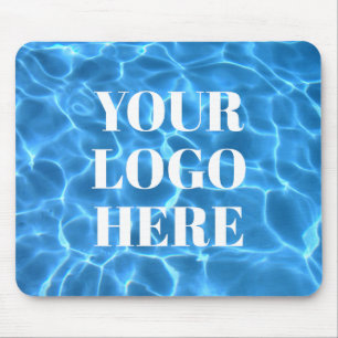 Mousepad Piscina de Natação Azul Aqua Foto para o Seu Logot