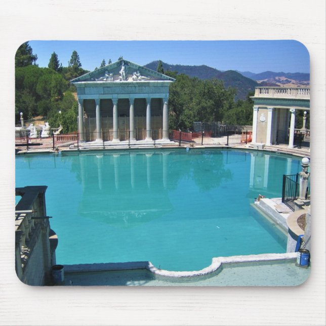 Mousepad Piscina de Netuno no Castelo de Hearst, San Simeon (Frente)