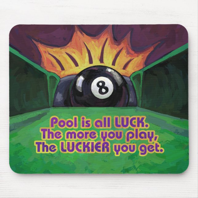 Mousepad Piscina é Sorte (Frente)