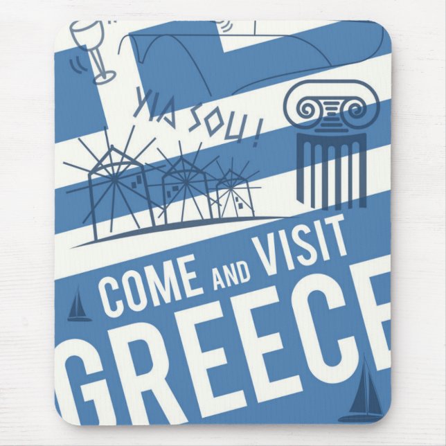 Mousepad Piscina vinda da visita (Frente)