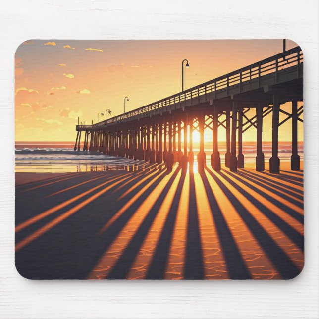 Mousepad Pismo Beach Pier California (Frente)