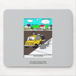 Mousepad Piso de Rato de Desenho Animado Divertido de Lesma