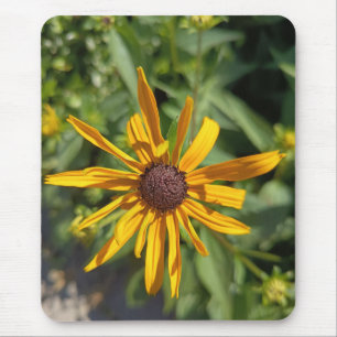 Mousepad Piso para Mouse Floral Susan Olho Preto Dourado