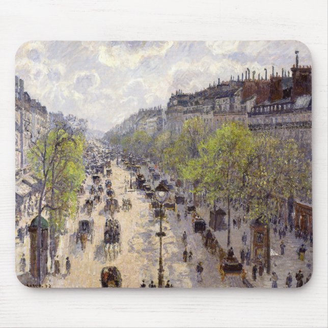 Mousepad Pissarro - Boulevard Montmartre, Primavera (Frente)