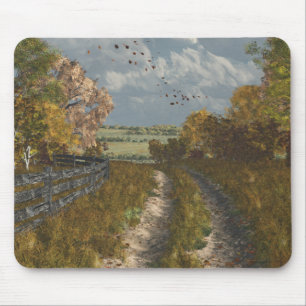 Mousepad Pista do país na queda