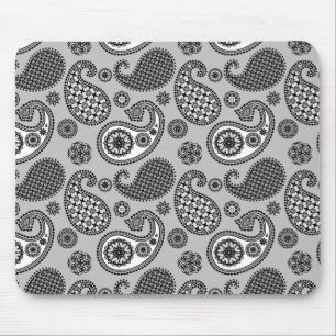 Mousepad Pista, tons de cinza, preto e branco