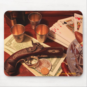 Mousepad Pistola antiga do derringer na foto de jogo da