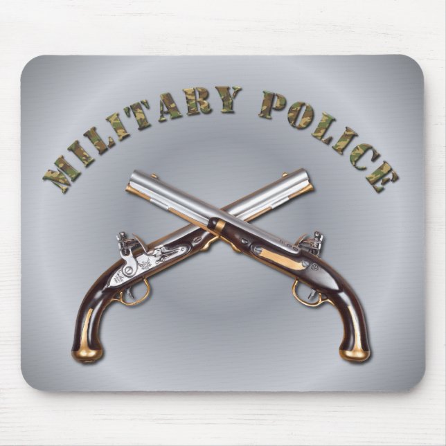 Mousepad Pistolas cruzadas da polícia militar (Frente)