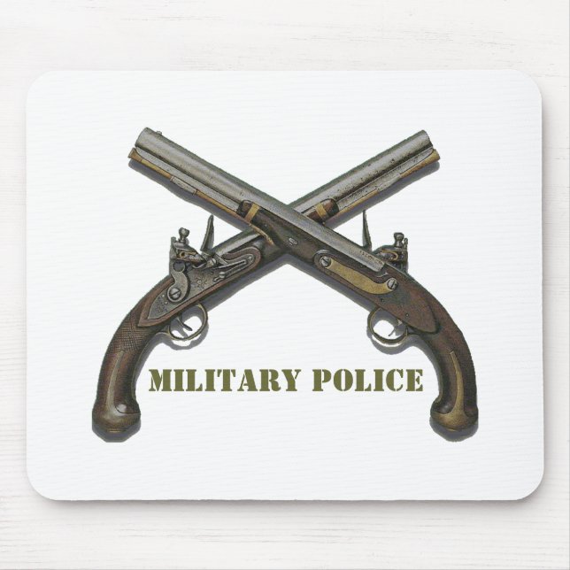 Mousepad Pistolas cruzadas da polícia militar (Frente)