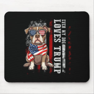 Mousepad Pit Bull Terrier Mesmo Meu Cachorro Ama Trump Home