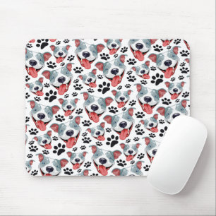 Mousepad Pit Touro-Pimenta-Americana Pet Puppy Cão