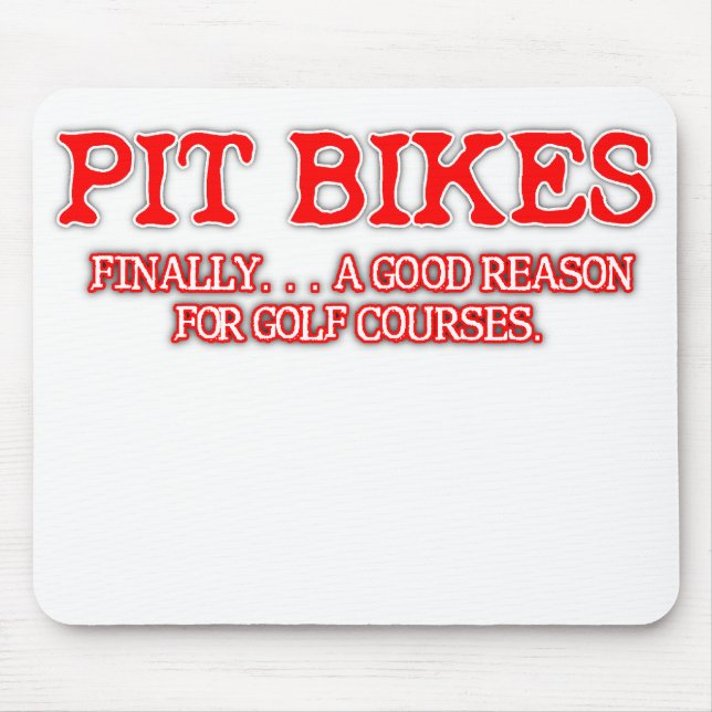 Mousepad Pitada de Bike de Golfe de Bicicleta de Terra Moto (Frente)