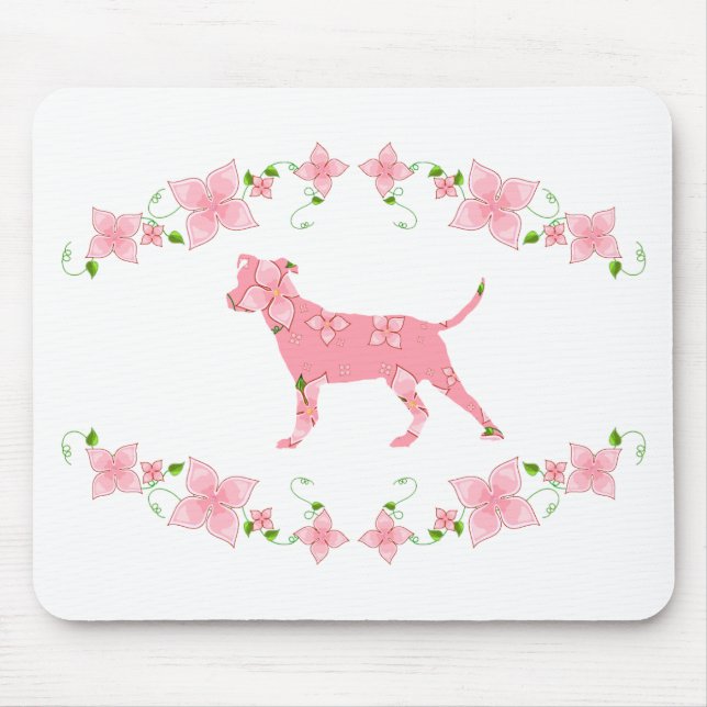 Mousepad Pitbull Terrier americano (Frente)