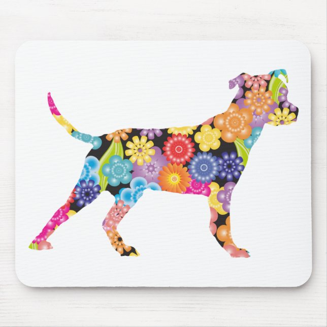 Mousepad Pitbull Terrier americano (Frente)