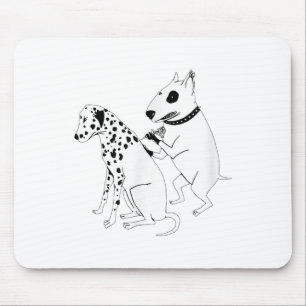 Mousepad Pitbull Terrier Cão Animal Tatuagem Dalmaciana