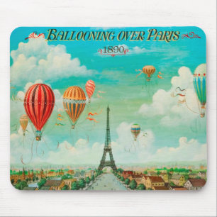 Mousepad PixDezines balões vintage/torre eiffel/ paris