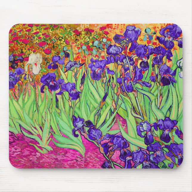 Mousepad PixDezines van gogh iris/rua. réplica (Frente)