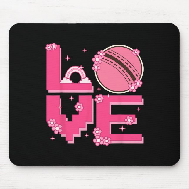 Mousepad Pixel Art Retro 60s 70s Style Hippie Outfit Love C (Frente)