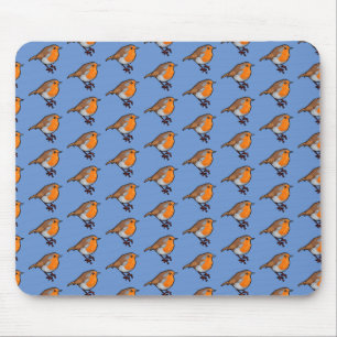 Mousepad Pixel-Cinto-Pixel-Arte Europeia Robin Red-Breast P
