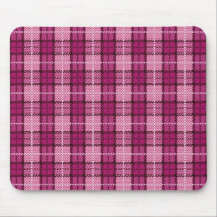 Mousepad Pixel Plaid_Magenta-Black