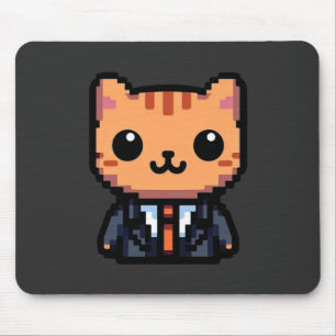 Mousepad Pixel Purrfection Cat