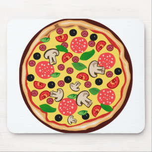 Mousepad Pizza Comida Clipart Icon Pepperoni Queijo